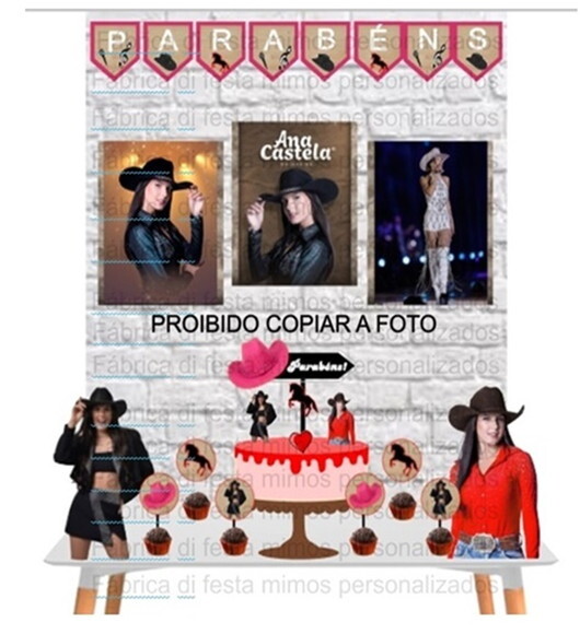 Decoração Só Um Bolinho da Ana Castela Boiadeira Aniversario