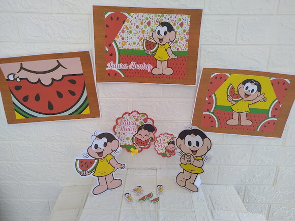 Festa Magali Turma da Monica Decoração Melancia Aniversário