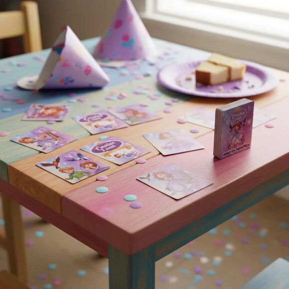 Jogo da Memória Princesa Sofia Lembrancinha Aniversário 15un