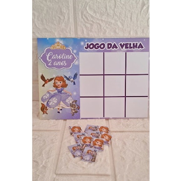 Jogo da Velha Lembrancinha Princesa Sofia Festa 15 un