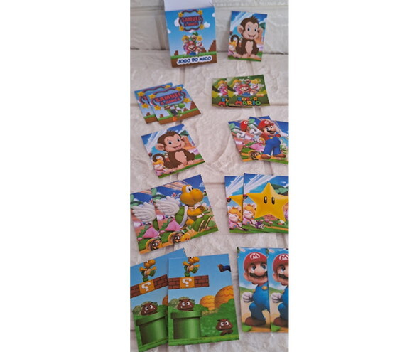 Jogo do Mico Super Mario Lembrancinha Personalizada 15 un