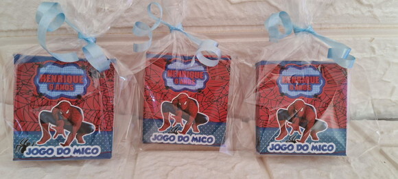 Joguinho do Mico Lembrancinha do Homem Aranha Kit Festa 15un