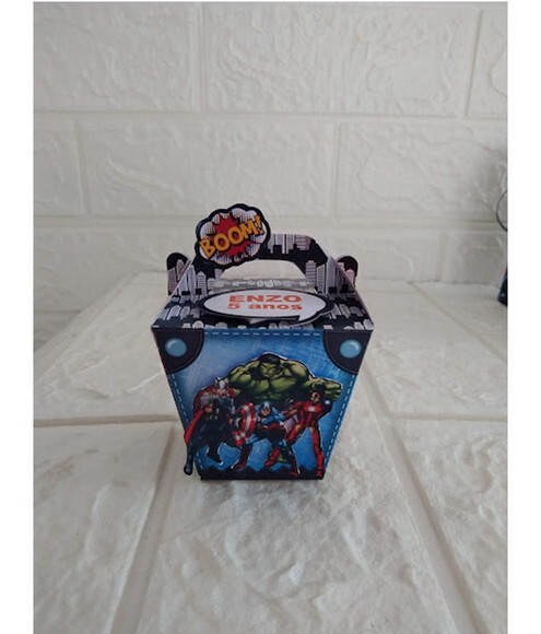 Kit 110 Peças Festa Lembrancinhas Personalizadas Vingadores