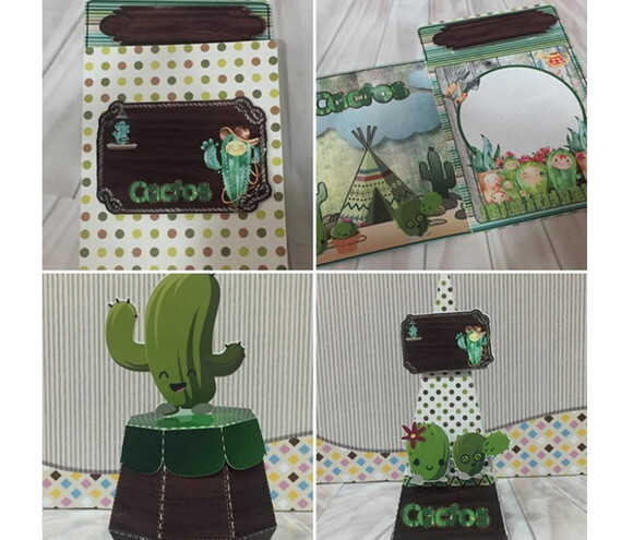 Kit 30 Lembrancinhas Personalizadas Cacto Cactos
