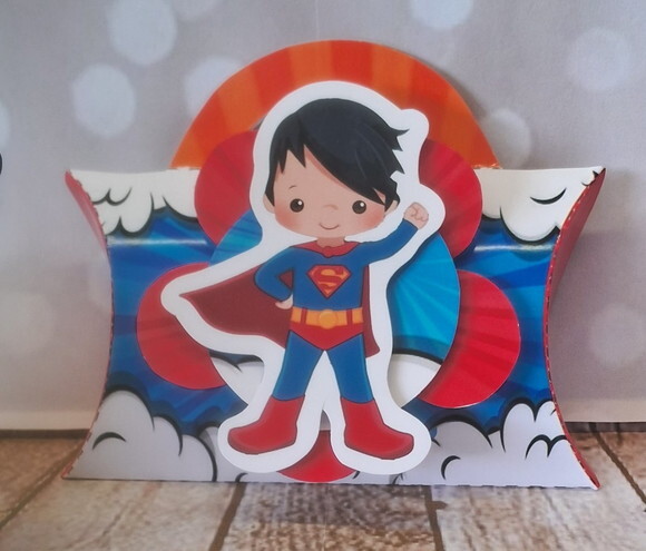 Kit 60 Itens Lembrancinhas Personalizadas Super Homem Cute..