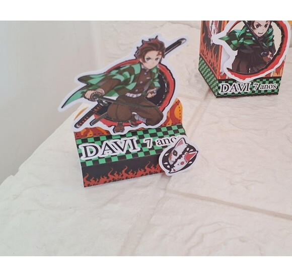 Kit 75 Itens Lembrancinhas Personalizada Demon Slayer Festa