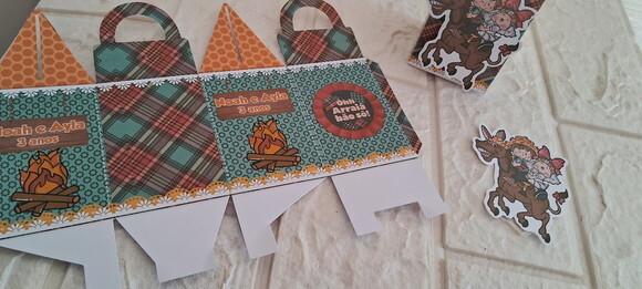 Kit de Personalizados Festa Junina 45 Itens Lembrancinhas