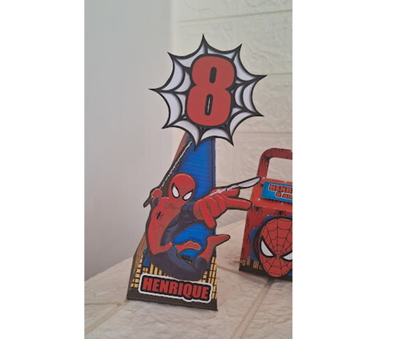 Kit de Personalizados Homem Aranha Lembrancinha Aniversário