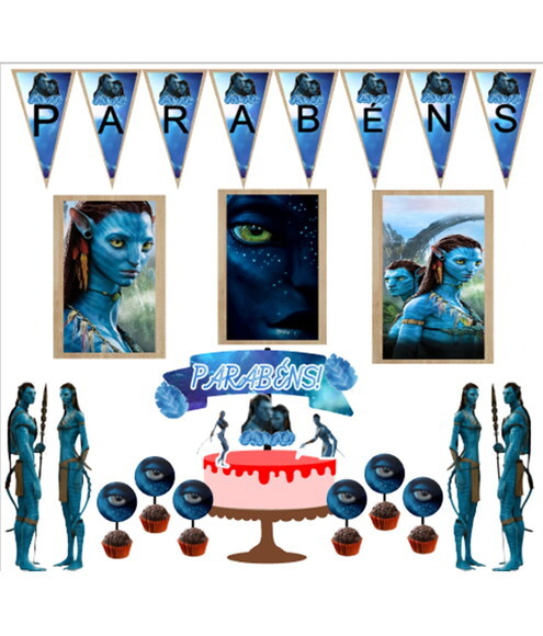 Kit Festa Avatar Topo de Bolo
