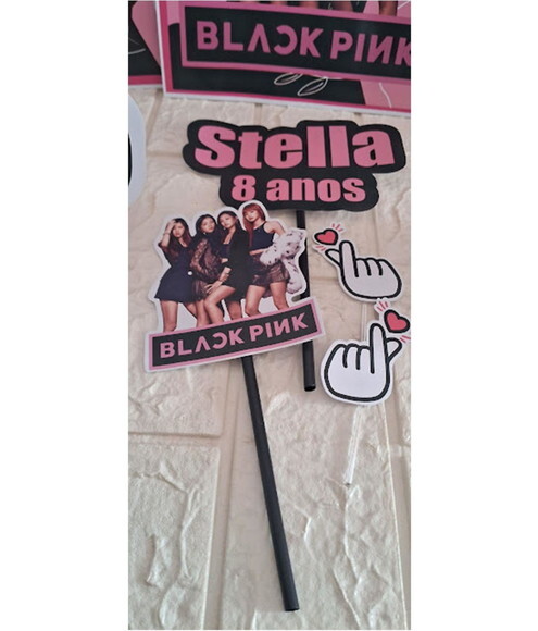 Kit Festa Black Pink Aniversário