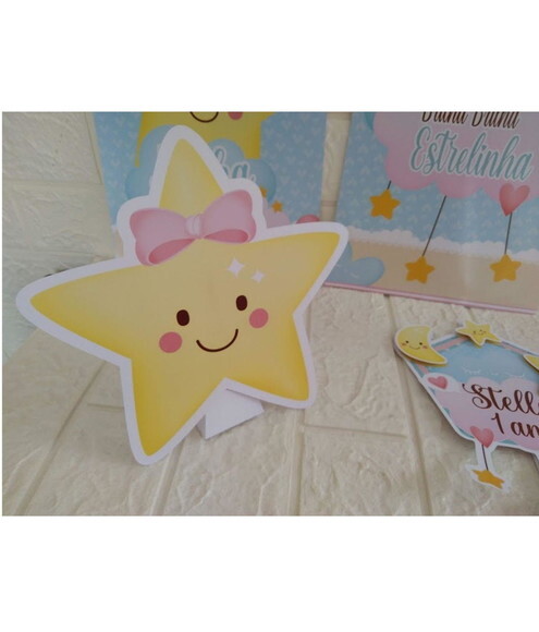 Kit Festa Brilha Brilha Estrelinha Decoração Aniversário