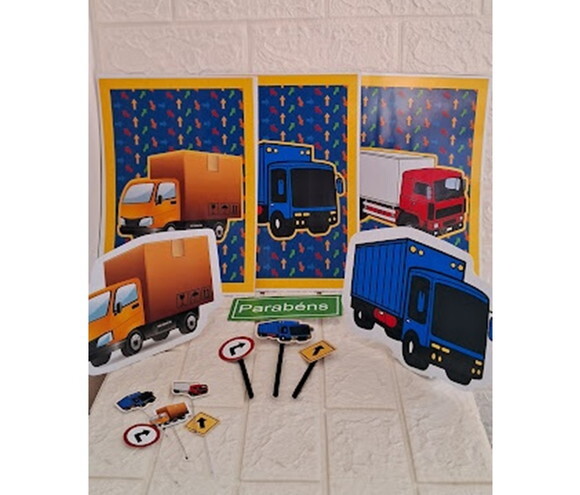 Kit Festa Caminhões Caminhão Decoração