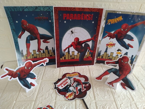 Kit Festa Homem Aranha Decoração de Aniversário
