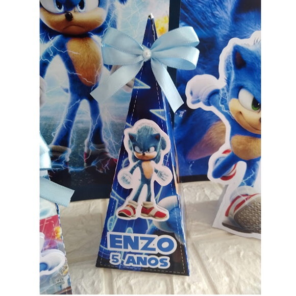 Kit Festa Sonic Lembrancinha de Aniversário