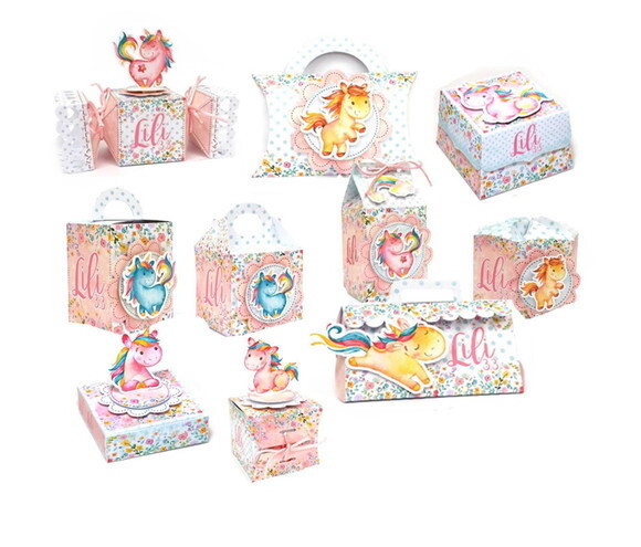 Kit Festa Unicornio Lembrancinha Personalizada 30 Peças