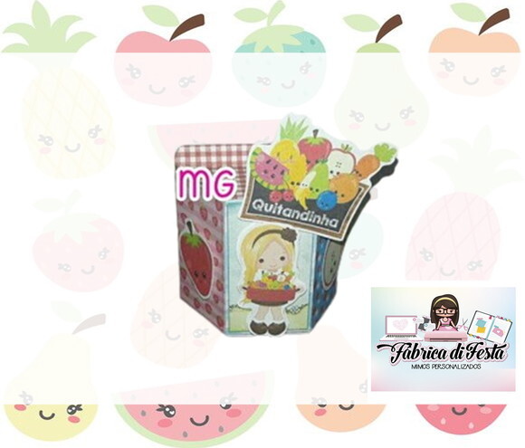 Kit Lembrancinhas Quitandinha Frutinhas Feirinha Festa