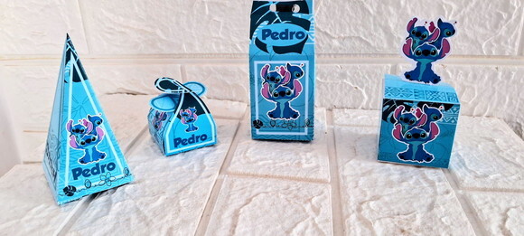 Kit Lembrancinhas Stitch Decoração Festa Stitch 43 Itens