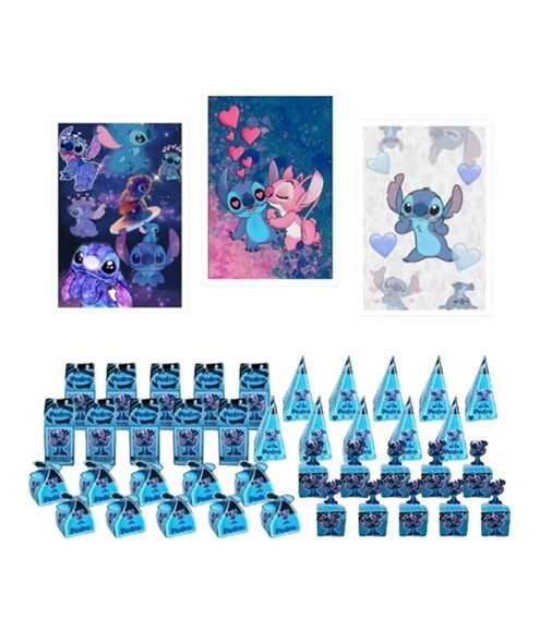 Kit Lembrancinhas Stitch Decoração Festa Stitch 43 Itens