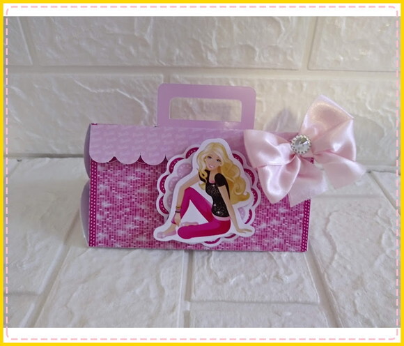 Kit Personalizados Barbie Caixinha Lembrancinha 35 Caixinhas