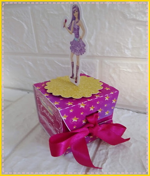 Kit Personalizados Barbie Caixinha Lembrancinha 35 Caixinhas