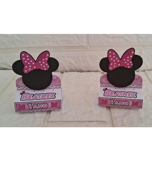 Kit Só Um Bolinho Minnie Baby Rosa Lembrancinha Personaliza