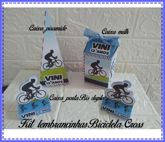 Lembrancinha de Aniversário Bicicleta Ciclista