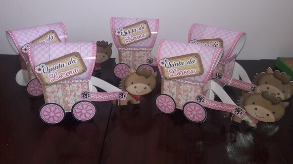 Lembrancinha de Aniversário Carrocinha da Fazendinha