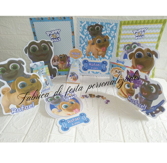 Lembrancinha de Aniversário Puppy Dog Pals Kit Festa