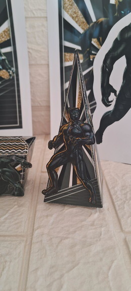 Lembrancinha Pantera Negra Caixa Piramide Cone Festa