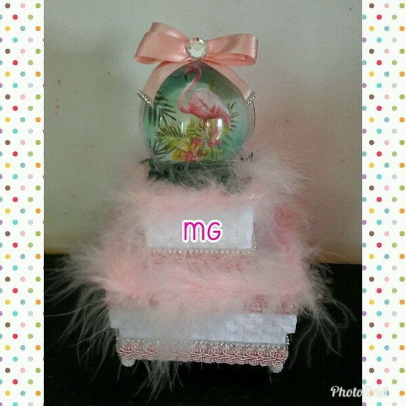 Lembrancinha Personalizada Luxo Flamingo Aniversário Festa