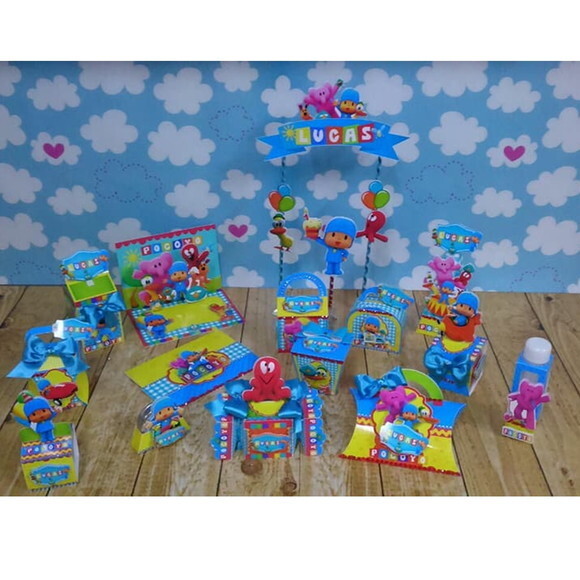 Lembrancinha Personalizada Pocoyo Kit Festa Aniversário