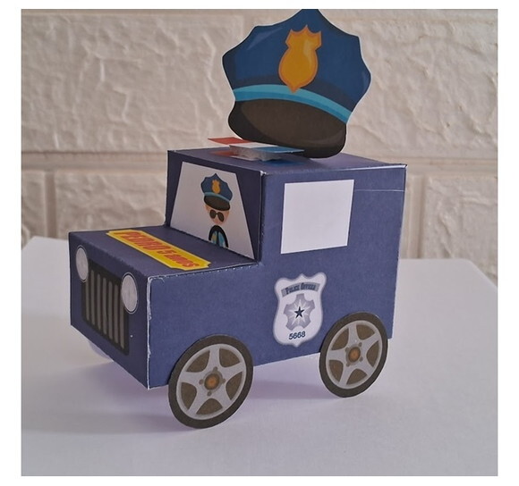 Lembrancinha Personalizados Policia Policial 20 Caixas Festa