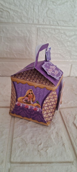 Lembrancinha Rapunzel Enrolados Caixa Cubo