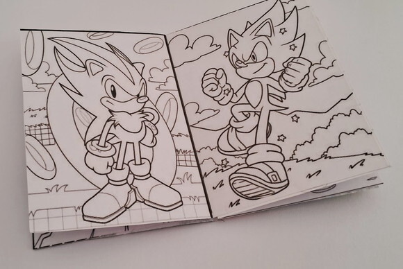 Lembrancinha Sonic Mini Livrinho de Colorir Kit Festa Sonic