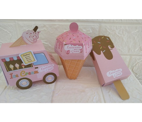 Lembrancinha Sorveteria Casquinha de Sorvete Aniversário
