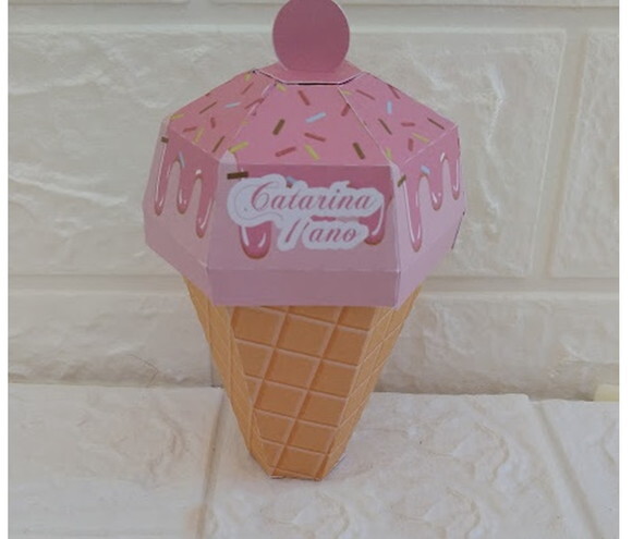 Lembrancinha Sorveteria Casquinha de Sorvete Aniversário