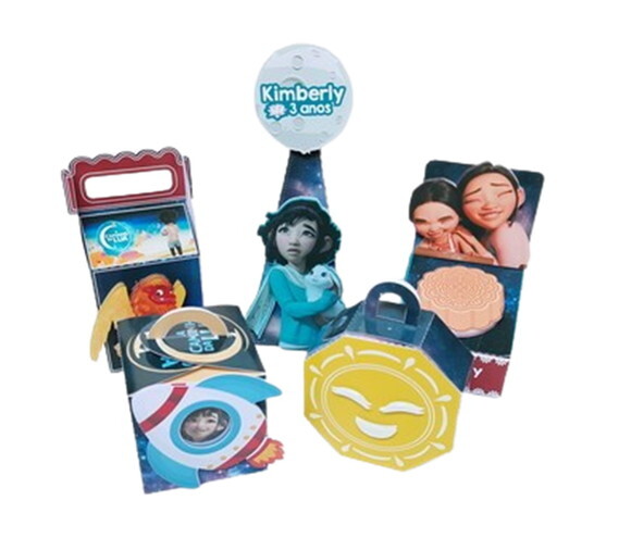 Lembrancinhas a Caminho da Lua Personalizados Festa 30 Itens
