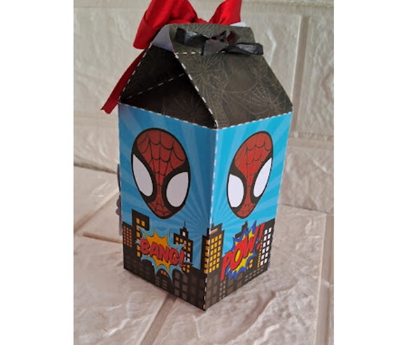 Lembrancinhas Homem - Aranha 3d Caixa Milk 20 un