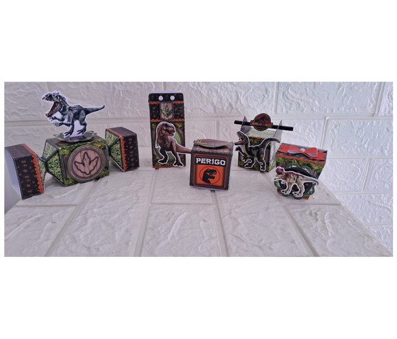 Lembrancinhas Personalizadas Dinossauros 45 Itens