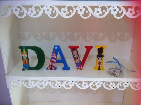 Letras em MDF personalizadas O Circo