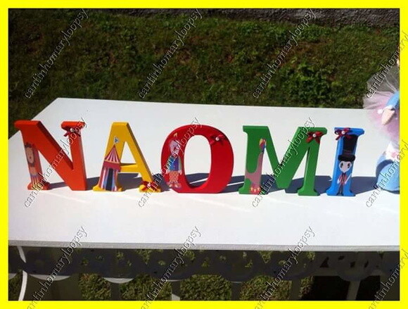 Letras em MDF personalizadas O Circo
