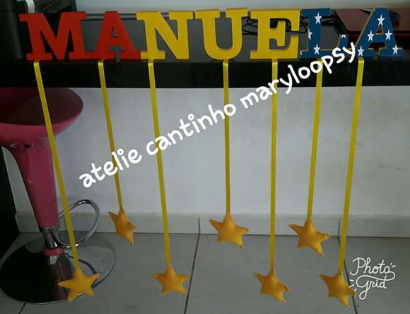 Letras em mdf personalizadas tema Mulher Maravilha