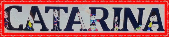 Letras em mdf personalizadas tema Show da Luna