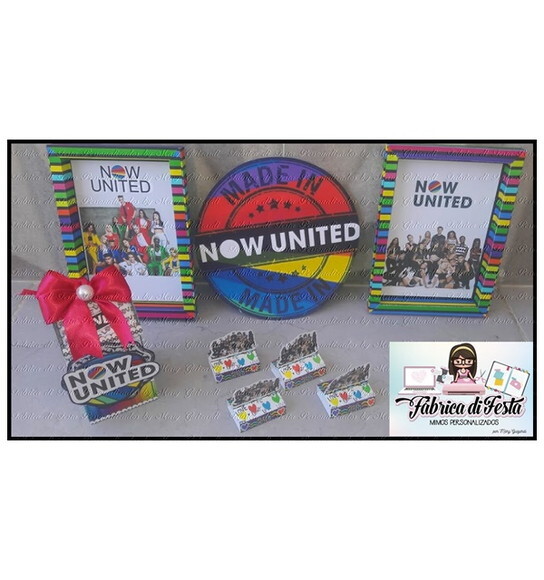 Now United Lembrancinha Personalizada 45 Itens