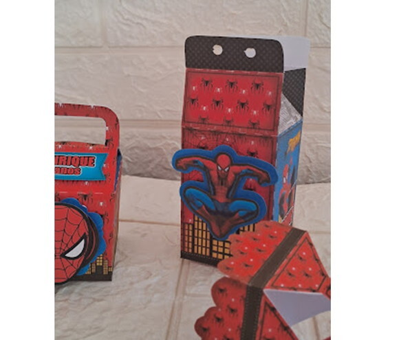 Personalizados do Homem Aranha Caixinhas Lembrancinhas