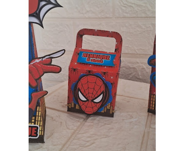 Personalizados do Homem Aranha Caixinhas Lembrancinhas