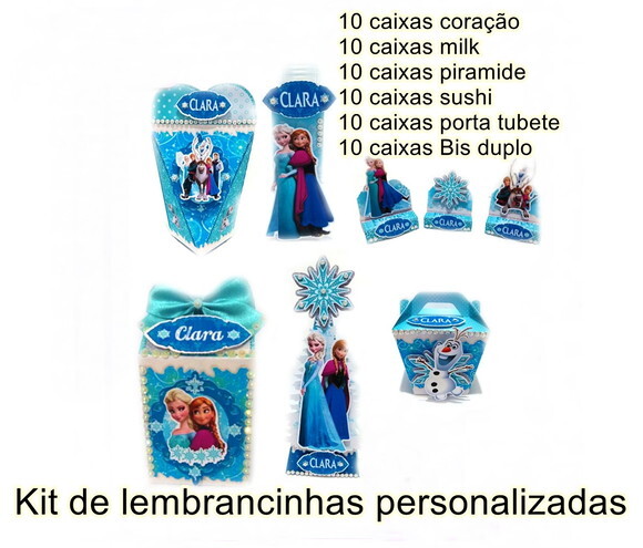 Personalizados Frozen Lembrancinha de Aniversário Festa