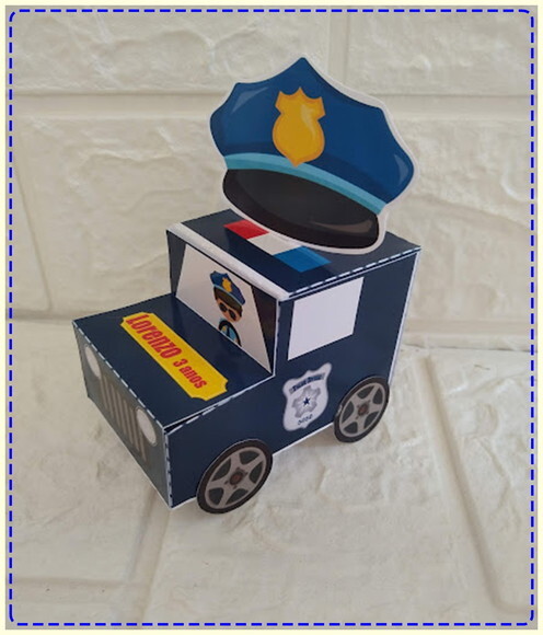 Policial Policia Kit Lembrancinhas 20 Caixinhas