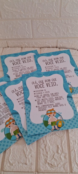 Pool Part Recadinho de Mesa para Centro de Mesa 15 Unidades