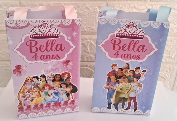 Sacolinha Surpresa das Princesas Aniversário Festa 15 un